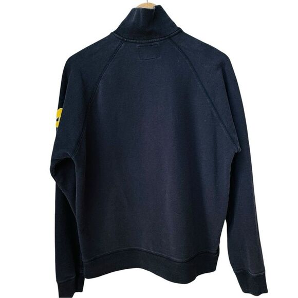 47 Brand Michigan Wolverines Navy Blue 1/2 Zip Pullover Sweatshirt. Medium. - Picture 6 of 11